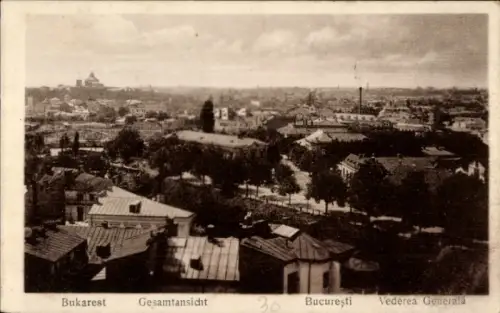 Ak București Bukarest Rumänien, Blick auf  Gesamtansicht, Stadtlandschaft,  