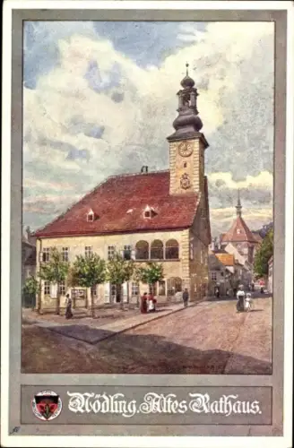 Künstler Ak Mödling in Niederösterreich, Altes Rathaus