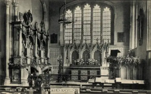 Ak Hamlets London England, Tower of London, St. Peter's Church