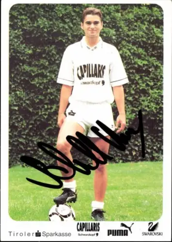 Autogrammkarte Fußballer Harald Schroll, FC Innsbruck,  Autogramm