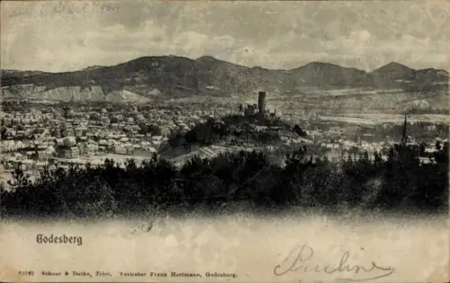 Ak Bad Godesberg Bonn am Rhein, Gesamtansicht