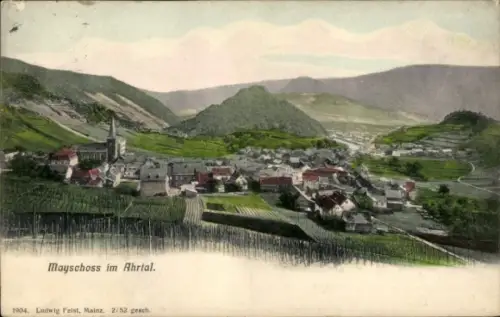 Ak Mayschoß an der Ahr, Gesamtansicht, Ahrtal