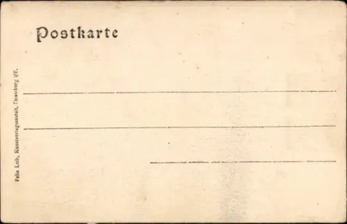 Ak Strasbourg Straßburg Elsass Bas Rhin, Rondellplatz mit Hütte