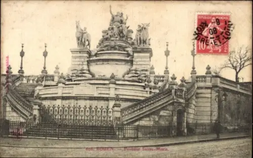 CPA Rouen Seine Maritime, Fontaine Sainte-Marie