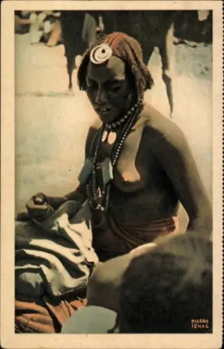 Ak Femme Baguirmienne Tschad AEF, Compagnies de Navigation Cyprien Fabre et Fraissinet