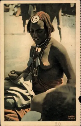 Ak Femme Baguirmienne Tschad AEF, Compagnies de Navigation Cyprien Fabre et Fraissinet