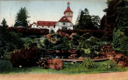 Ak Mulhouse Mülhausen Elsass Haut Rhin, Zoologischer Garten