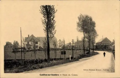 Ak Catillon sur Sambre Nord, Route du Cateau