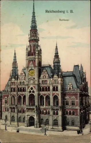 Ak Liberec Reichenberg in Böhmen, Rathaus