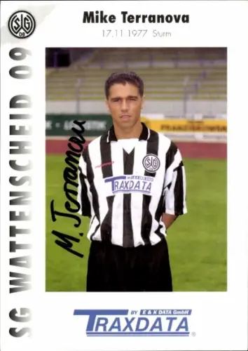 Autogrammkarte Fußballer Mike Terranova, SG Wattenscheid 09, Autogramm