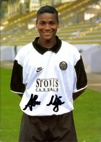 Autogrammkarte Fußballer Abdou Rahman Njie, SG Wattenscheid 09, Autogramm