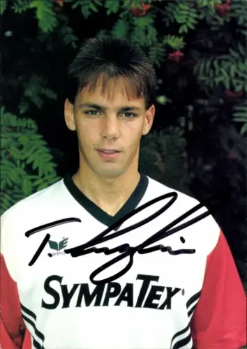 Autogrammkarte Fußballer Thomas Langbein, SG Wattenscheid 09, Autogramm