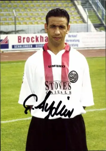 Autogrammkarte Fußballer Cetin Aydin, SG Wattenscheid 09, Autogramm