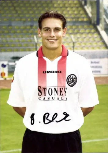Autogrammkarte Fußballer Stefan Blank, SG Wattenscheid 09, Autogramm