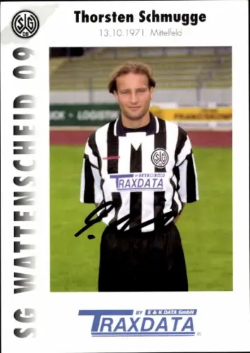 Autogrammkarte Fußballer Thorsten Schmugge, SG Wattenscheid 09, Autogramm