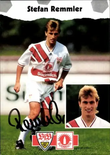 Autogrammkarte Fußballer Stefan Remmler, VfB Stuttgart, Autogramm