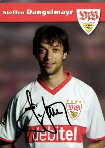 Autogrammkarte Fußballer Steffen Dangelmayr, VfB Stuttgart, Autogramm