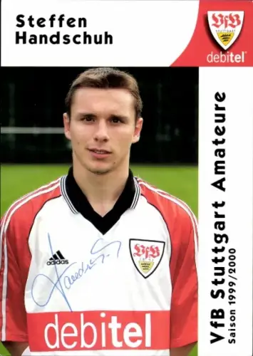 Autogrammkarte Fußballer Steffen Handschuh, VfB Stuttgart, Autogramm