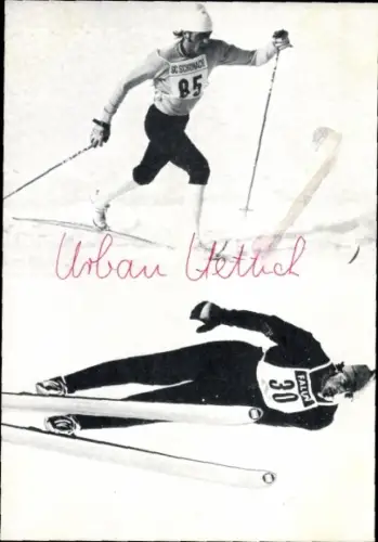 Foto Ski Sportler Urban Hettich, Autogramm