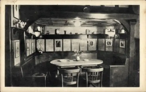 Ak Schönhausen an der Elbe, Restaurant Deutsches Haus, F. Pütsch, Altdeutsche Ecke