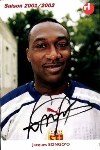 Autogrammkarte Fußballer Jaques Songo'o, FC Metz, Autogramm