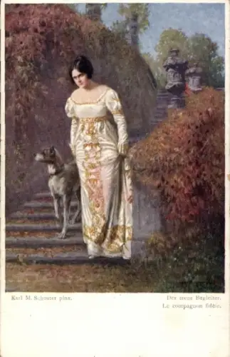 Künstler Ak Schuster, Karl M., Der treue Begleiter
