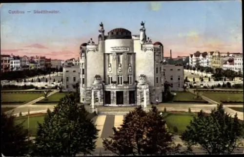 Ak Cottbus in der Niederlausitz, Stadttheater