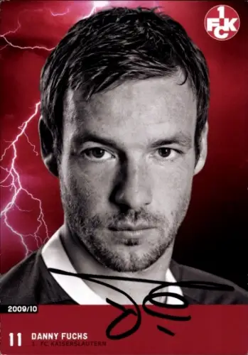 Autogrammkarte Fußballer Danny Fuchs, 1. FC Kaiserslautern, Autogramm