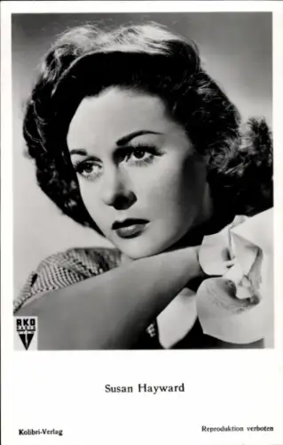 Ak Schauspielerin Susan Hayward, Portrait