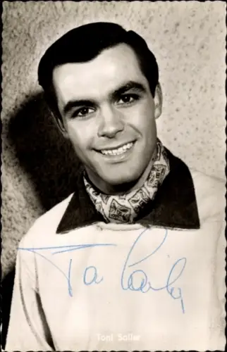 Ak Schauspieler Toni Sailer, Portrait, Autogramm