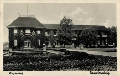 Ak Magdeburg an der Elbe, Rennwiesenkrug