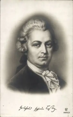 Ak Gotthold Ephraim Lessing , Dichter