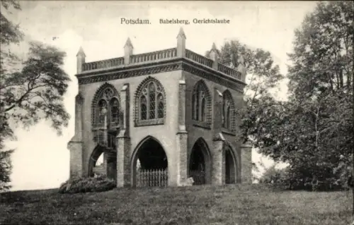 Ak Babelsberg Potsdam in Brandenburg, Babelsberg, Gerichtslaube, s Gebäude