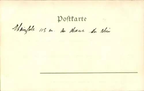 Litho St. Goar am Rhein, Burg Rheinfels