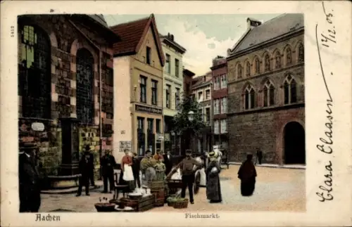 Ak Aachen, Fischmarkt