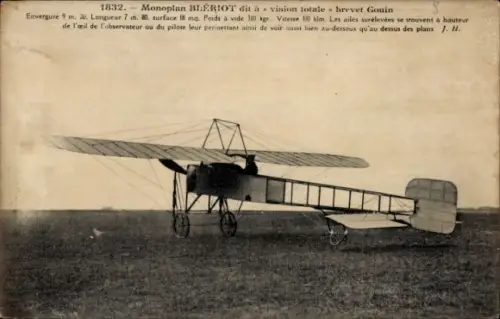 CPA Monoplan Bleriot, Flugzeug
