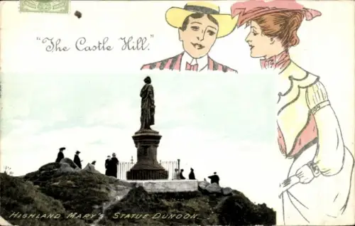 Ak Dunoon Schottland, Highland Mary Statue