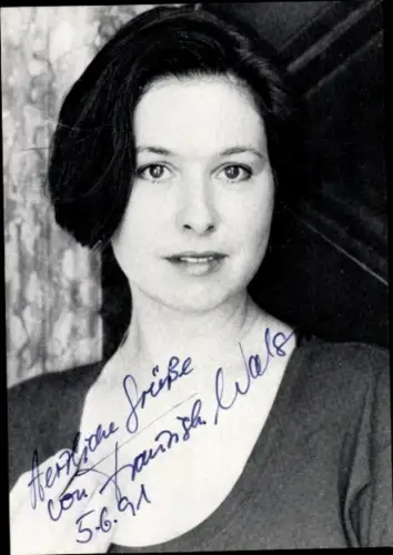 Ak Schauspielerin Franziska Walser, Portrait, Autogramm