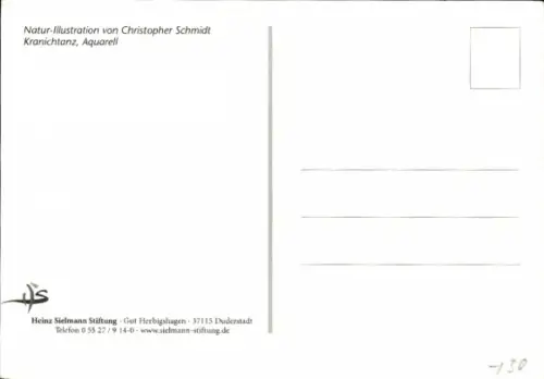 Künstler Ak Schmidt, Christopher, Kranichtanz