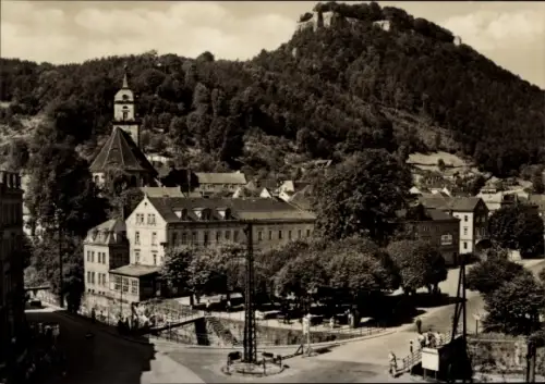 Ak Königstein an der Elbe Sächsische Schweiz, Mit Festung, Reißiger Platz