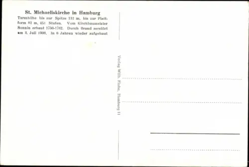 Ak Hamburg, Michaeliskirche