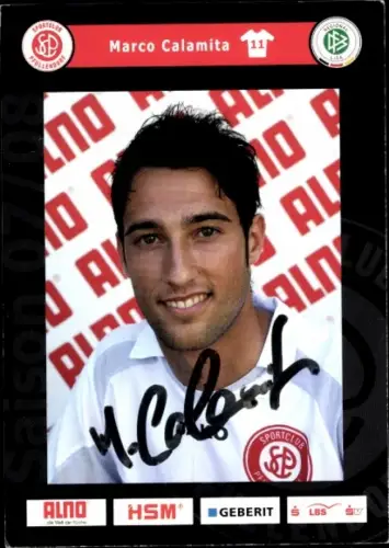 Autogrammkarte Fußballer Marco Calamita, SC Pfullendorf, Autogramm