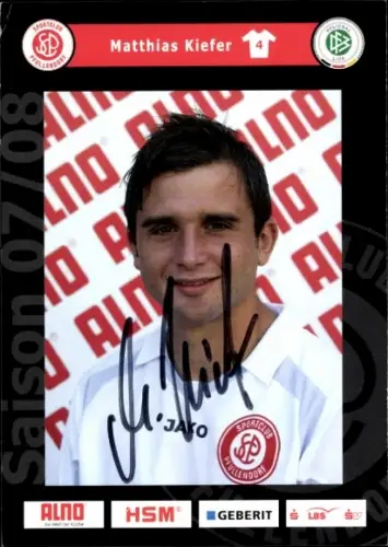 Autogrammkarte Fußballer Matthias Kiefer, SC Pfullendorf, Autogramm