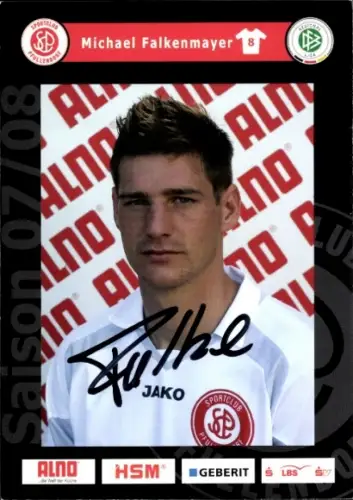 Autogrammkarte Fußballer Michael Falkenmayer, SC Pfullendorf, Autogramm