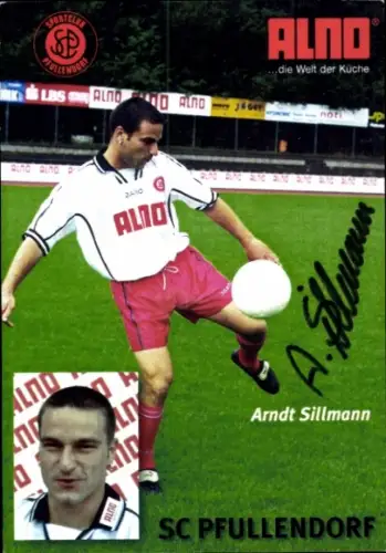 Autogrammkarte Fußballer Arndt Sillmann, SC Pfullendorf, Autogramm