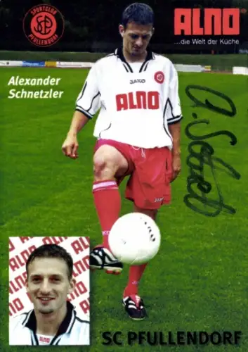 Autogrammkarte Fußballer Alexander Schnetzler, SC Pfullendorf, Autogramm