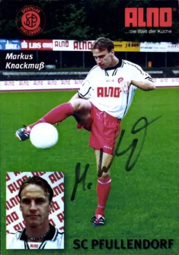 Autogrammkarte Fußballer Markus Knackmuß, SC Pfullendorf, Autogramm