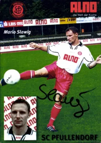Autogrammkarte Fußballer Mario Slawig, SC Pfullendorf, Autogramm