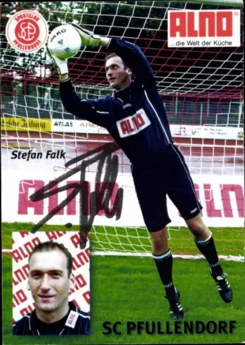 Autogrammkarte Fußballer Stefan Falk, SC Pfullendorf, Autogramm