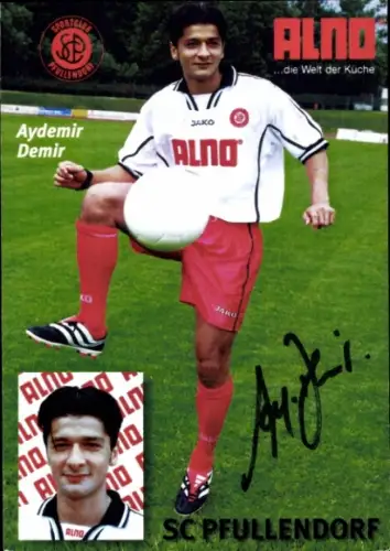 Autogrammkarte Fußballer Aydemir Demir, SC Pfullendorf, Autogramm